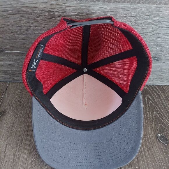 Hooey Flexfit Snapback Trucker Hat One Size Gray, Red & Orange - Picture 5 of 7